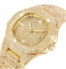Mens Watches Luxury Brand Fashion Diamond Date Quartz Watch 18k gold watch