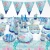 Import Mermaid theme happy birthday party decoration set disposable paper plate party supplies decorations wedding event favors from China