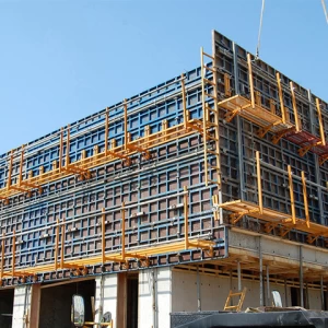 Metal concrete formwork system for concrete wall and column