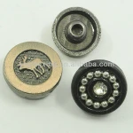 Metal decorative garment rivets