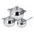 Import Metal Eco-Friendly 6pcs Cookware Sets For Promotion from China