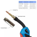 MIG Welding Torch 150A Binzel  15AK MIG Welder with Euro Connector