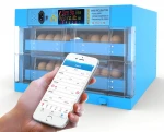 Mini 128 chicken eggs incubator automatic egg incubator with Ultrasonic humidifier CE Approved Cheap Price For Sale