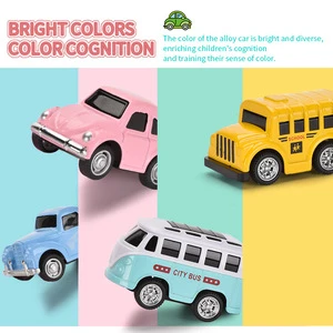Mini Alloy Car Set Simulate Educational Pull Back Car Toys For Boys Kids