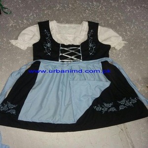 Mini Dirndl with blouse and apron Octuber festival , Trachten Dirndl Dress , Traditional Bavarian Dirndl