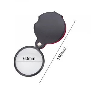 Mini Pocket 8X 50mm 5X 50mm Folding Jewelry Magnifier Magnifying Eye Glass Loupe Lens