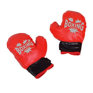 Mini sport toys set funny cheap leather kids boxing gloves toy set