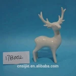 Miniature Ceramic Porcelain Animal Ceramic Deer Figurine for Table Top Decoration