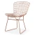 Import Modern Dining Room Wire Rose Gold Metal Chair from China