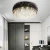 Import Modern italia black/gold led pendant lights k9 prism crystal ceiling chandeliers and lamps for bedroom/hotel from China