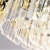 Import Modern italia black/gold led pendant lights k9 prism crystal ceiling chandeliers and lamps for bedroom/hotel from China