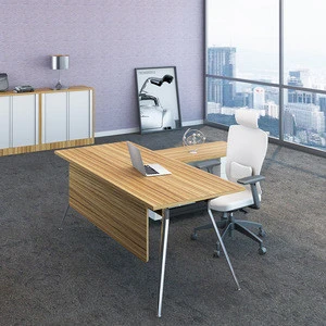 Modern Office Furniture Office Desk Manager Desk Office Table Executive CEO Desk with Drawer L-Shaped