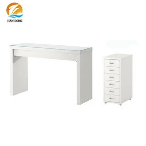 Modern stylish white foldable vanity dresser/ dressing table with drawers