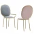 Import modern velvet Restaurant furniture restaurant round back dining chairs from China