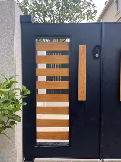 Modern Waterproof Aluminum Patio Door and Courtyard Garden Swing Gate
