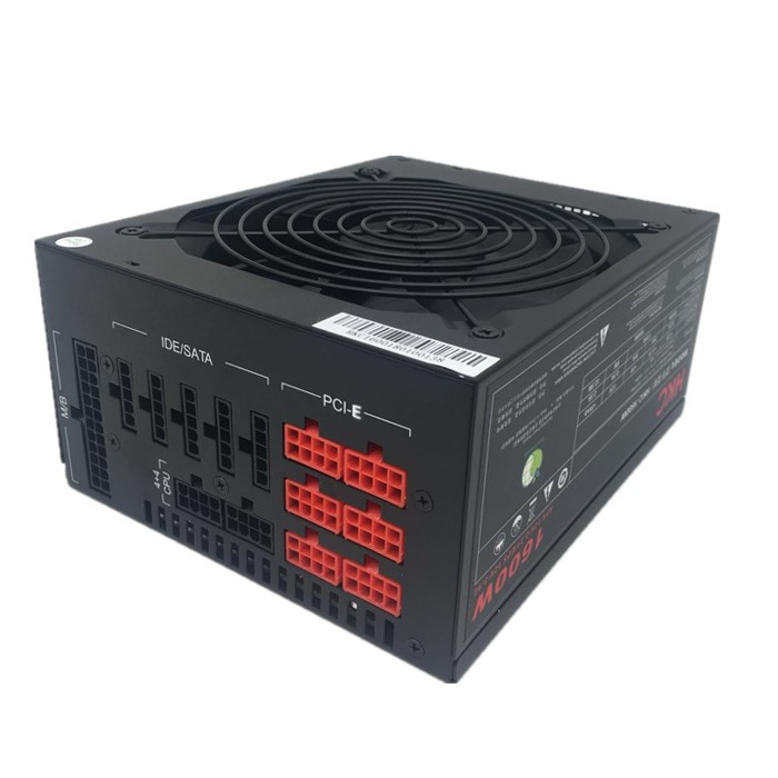 Modular Mining Power Supply 1600W with 6 Graphics GPU for Eth Coin rig PC desktop computer gaming ATX PSU 80 plus silent fan