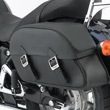 Motorbike Motorcycle Biker Large Sissy Bag Saddle Bag Reinforced Harley Style 2