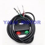 Motorcycle headlight horn double function switch for mobility switch