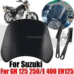 Motorcycle Windscreen Windshield Wind Screen Deflector Cover Guard For Suzuki GN 125 GN125 Intruder GN250 GN250E GN400 EN125
