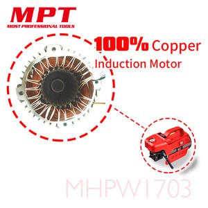 MPT 100% copper induction motor high pressure car washer machine