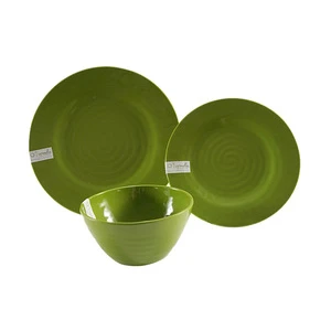 Multicolor Collection Western style solid color melamine serving round dinnerware tableware sets