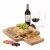 Import Multifunction Bamboo Round Cheese Board Set Includes Storage Cutting Board and 4 Piece Knife Tools Set from China