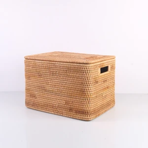 Multifunctional Sustainable Portable Household Bamboo Rattan Storage Basket