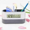 Muti-functional cheap Office gifty pen holder digital alarm clock