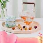 N34 Wholesale hot sale OEM gift package 16pcs/pack canned dried flower  tea ball