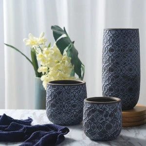 N3853 Decorative indoor cheap ceramic porcelain  flower pots vase for sale