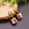 Natural Baroque Pearls Real Flower Drop Earrings For Lovers Engagement Women Girls Vintage Jewelry earrings bulk