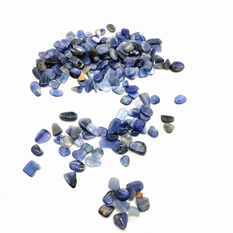 Natural polished gemstone blue agate chips healing crystal chips for diy jewelry