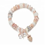 Natural Stone Beads Coffee Striped Agate Round Loose Beads For Jewelry Making Diy Bracelet