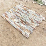 Natural stone wall panel rusty slate culture stone
