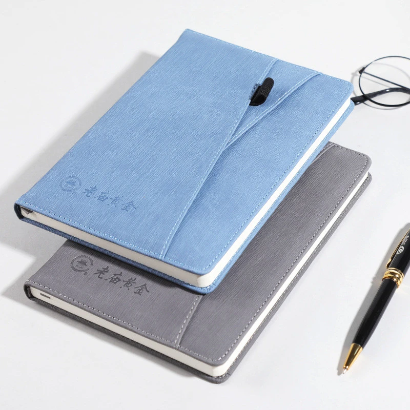 New arrival pu leather nice quality dairy notepad A5 notebook business journal notebook for work meetings