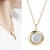 Import New Arrivals Custom Gold Pendant Women Statement Platinum Copper Alloy Onyx Jewelry Necklace from China