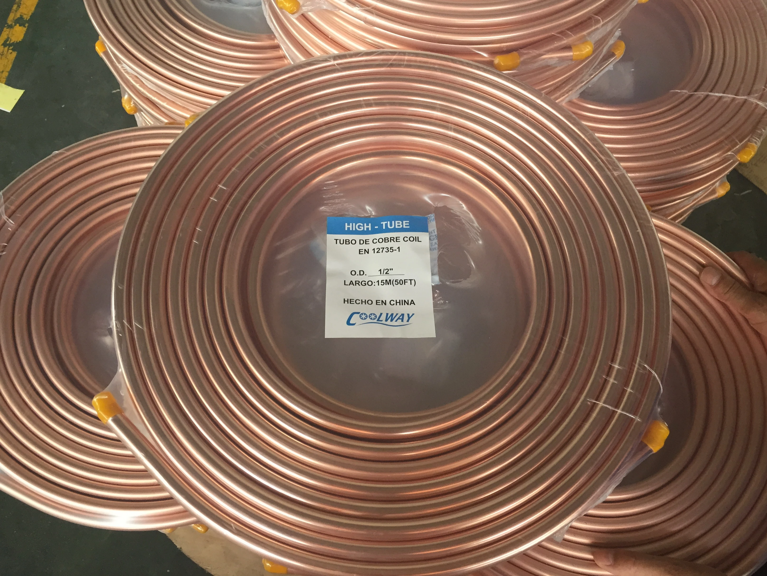 New Customized Size Refrigeration Pancake Copper Tube Coil