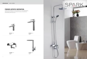 New design brass bathroom exposed water mixer chromed basin faucet