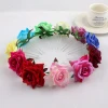New design bridal jewelry U-shaped hair fork velvet simulation rose flower hairpin holiday hair accessories head flower