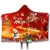 Import New Design Micro Fleece Super Soft 3D christmas Santa Claus Fleece Blanket  Hooded Throw Blanket from China