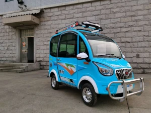 New electric car Popular high quality electric vehicle with solar panel electric mini smart car closed type