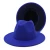 Import New Fashion Outer Lake Blue Inner Blue Red Felt Fedora Hats Women Wholesale 2021 from China