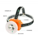 new LED Headlamp with head lantern 3W plastic Headlight AA battery head torch light Camping fishing lamp