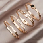 New Light Luxury Titanium Steel Bracelet Stainless Steel High Grade Bracelet Non Fading Jewelry