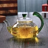 New Product High Quality  borosilicate Transparent turkish glass teapot with infuser  wholesale