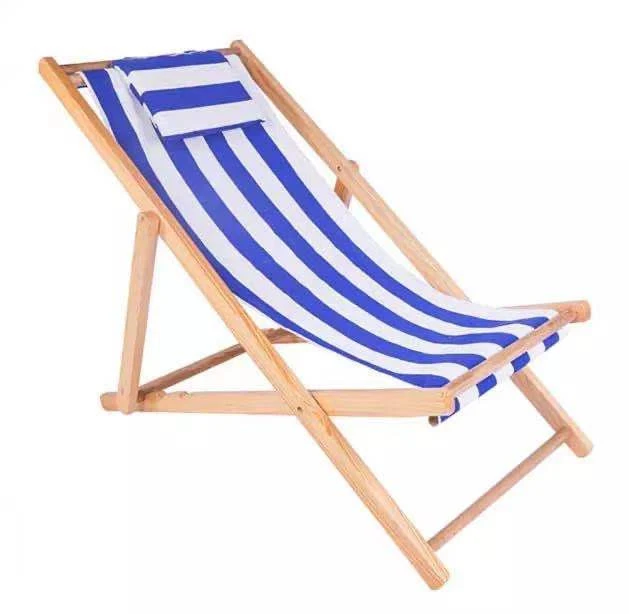 New Product Outdoor Portable Foldable Camping Hiking Folding Wood Beach Chair