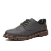 New Rubber Outsole PU Upper and Pig Skin Lining Men Casual Shoes
