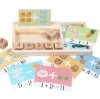 New shape hot sale educational toys wooden math calculation blocks wooden math block toys wooden toys number count