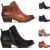 Import New Style Fashion Comfort Round Head Boots Ankle Simple Shoes Women Boots With Leather from China