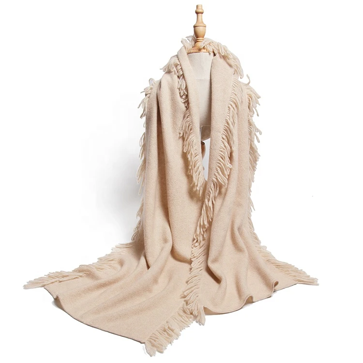 New Style Ladies Fashionable Silk Feeling Scarf Customized Student Cashmere shawl